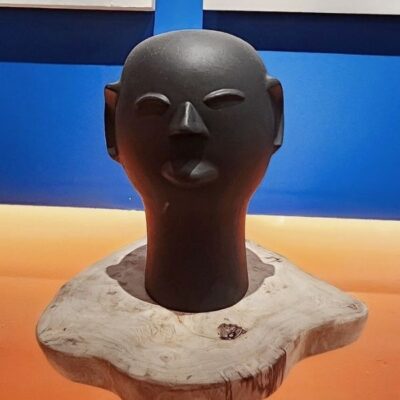 Cabeça de Cerâmica da Mestra Cida Lima – GG Preta