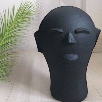 Cabeça de Cerâmica da Mestra Cida Lima – P Preta