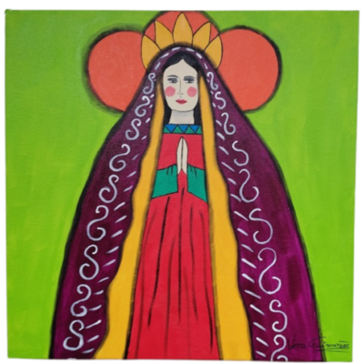 Tela Nossa Senhora –  Vera Guimarães – 40x40cm – Modelo SV3-