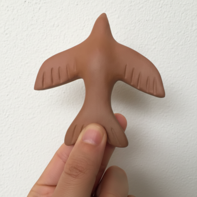 Andorinha de Cerâmica na Cor Natural – Tamanho P – DEAL