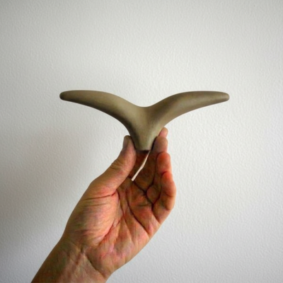 Gaivota de Cerâmica Concreto para Parede – Tamanho P