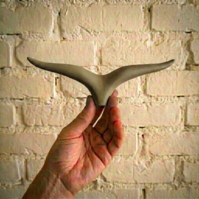 Gaivota de Cerâmica Concreto para Parede – Tamanho M