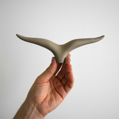 Gaivota de Cerâmica Concreto para Parede – Tamanho M