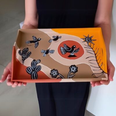 Bandeja Cordel Colorido – 40x26cm – Modelo BCCG3