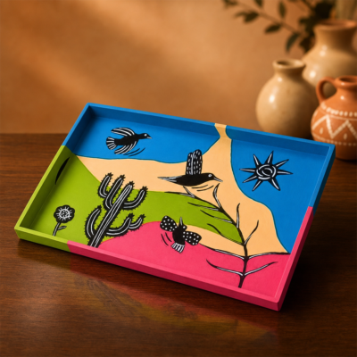 Bandeja Cordel Colorido – 36x24cm – Modelo BCC2