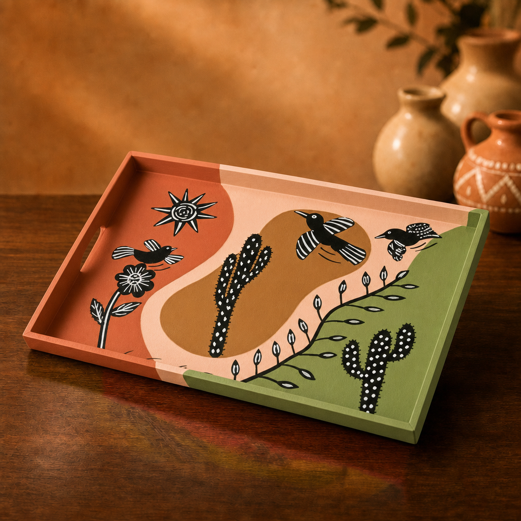 Bandeja Cordel Colorido – 36x24cm – Modelo BCC4