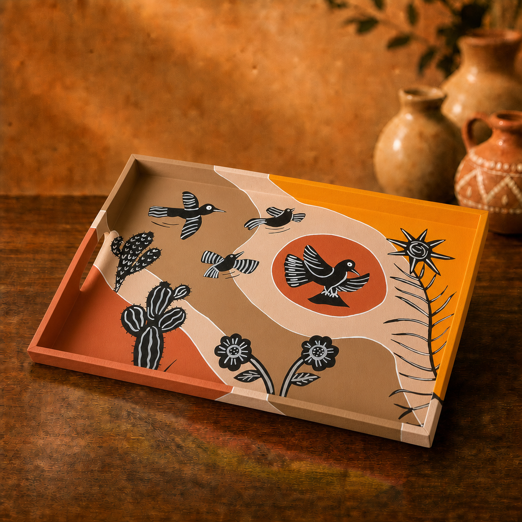 Bandeja Cordel Colorido – 40x26cm – Modelo BCCG3