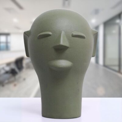 Cabeça de Cerâmica da Mestra Cida Lima – G Verde