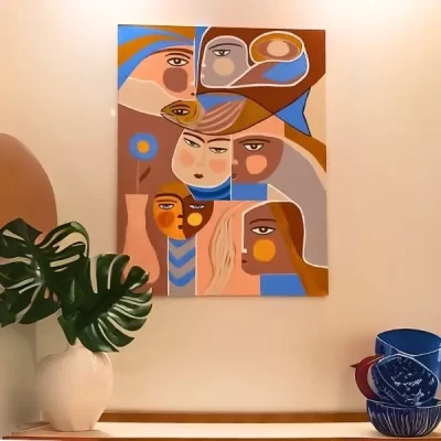 Quadro ‘Rostos e Formas’ – 90×70 – Original da Vera Guimarães – VG002