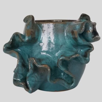 Vaso de Cerâmica Vitrificada | Coleção Essência da Calliandra | Modelo EK2