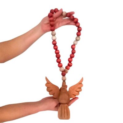 Colar Decorativo com Divino 42cm – Madeira – CDP1