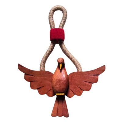 Divino Espírito Santo de Madeira e Sisal para Porta – Tamanho G