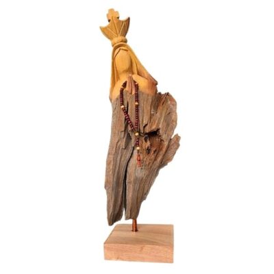 Nossa Senhora 46cm – Escultura em Tronco de Madeira – NOV02