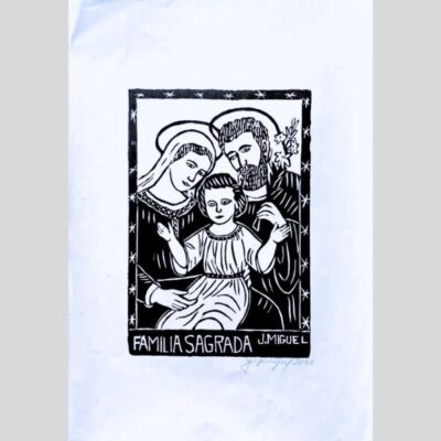 Xilogravura “Família Sagrada” – 33x48cm