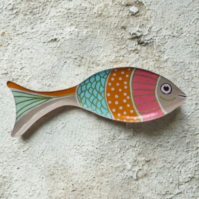 Peixe de Cerâmica Colorido G – Decoração de Parede – PG02
