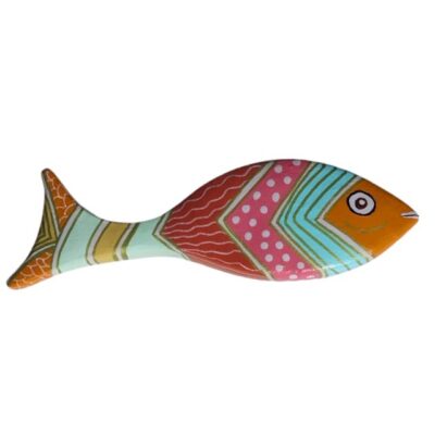 Peixe de Cerâmica Colorido P – Decoração de Parede – PP01