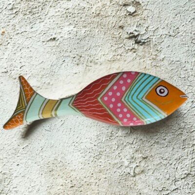 Peixe de Cerâmica Colorido P – Decoração de Parede – PP01