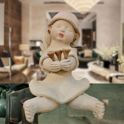 Anjo Querubim de Cerâmica – Modelo AQ9