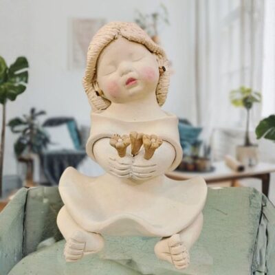 Anjo Querubim de Cerâmica – Modelo AQ3