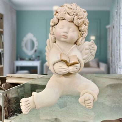 Anjo Querubim de Cerâmica – Modelo AQ5