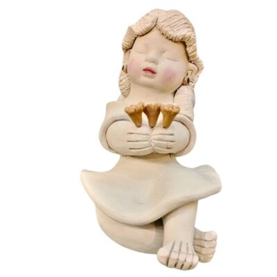 Anjo Querubim de Cerâmica – Modelo AQ6