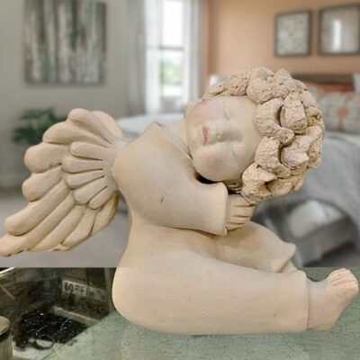 Anjo Querubim de Cerâmica – Modelo AQ7