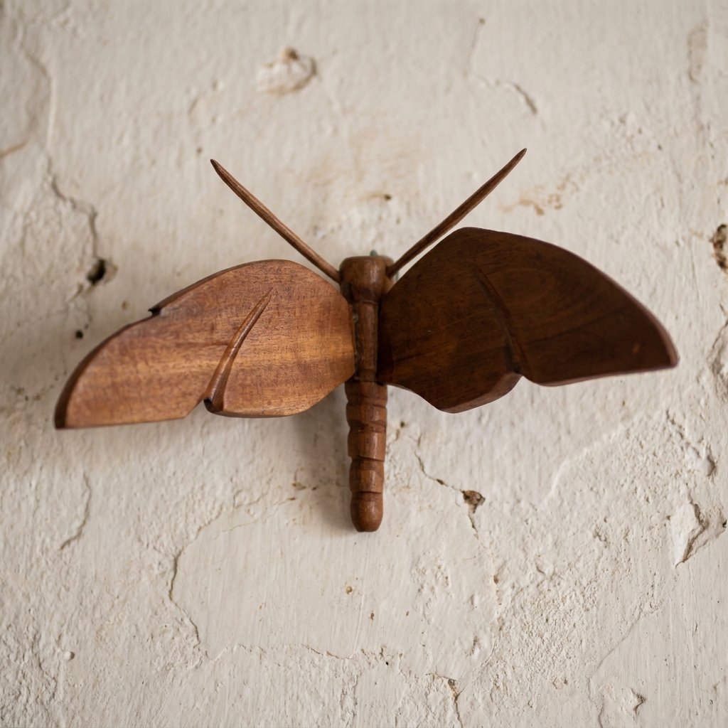 Borboleta em Madeira para Parede - Imagem 2