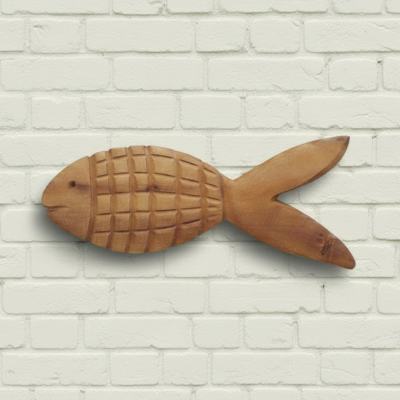 Peixe de Madeira Para Parede