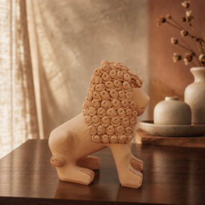 Escultura Leão de Nuca 20cm